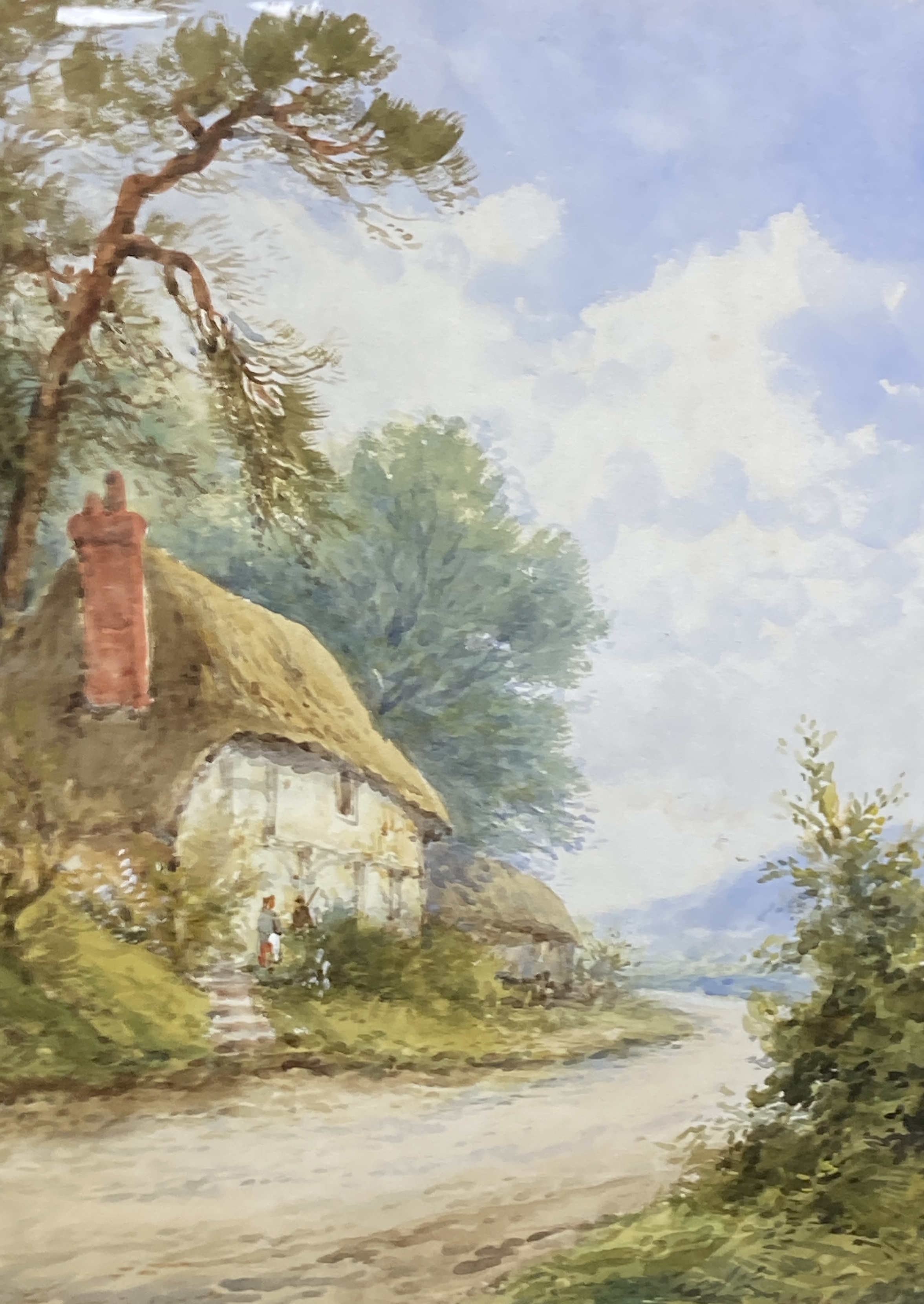 H. Rawson (19th C.), pair of watercolours, Mill Cottage, Reigate and Bates Brook, Redhill, signed, 35 x 25cm, together with various other pictures